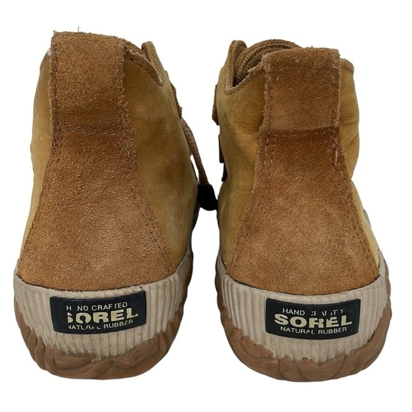 Sorel Boots Women's 4 Brown Leather Lace Up Out N About Duck Waterproof Shoes - Picture 10 of 15